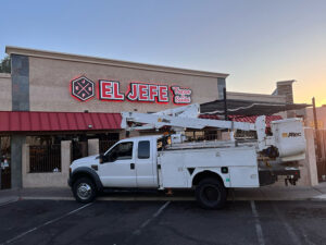 Lighted channel letter signs showcasing innovative custom signage solutions by Mas Colors in Arizona